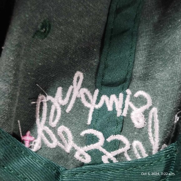 Simply blessed distressed‎ army green hat 100% cotton Adorable jesus - Picture 4 of 11